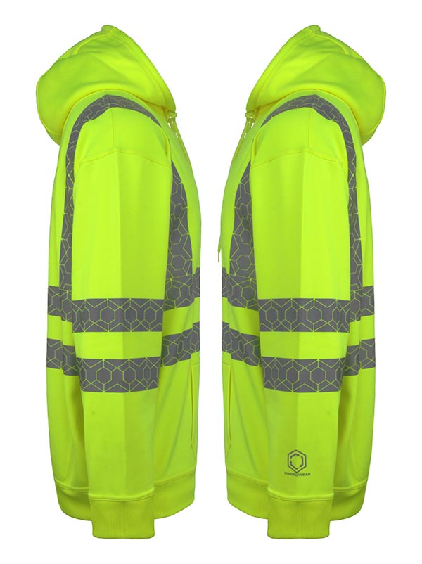 Envirowear Beeswift Envirowear Recyclable Hi Vis Hoodie Ewch - - Customisable Sweatshirts