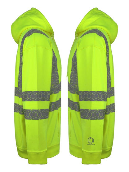 Envirowear Beeswift Envirowear Recyclable Hi Vis Hoodie Ewch - - Customisable Sweatshirts