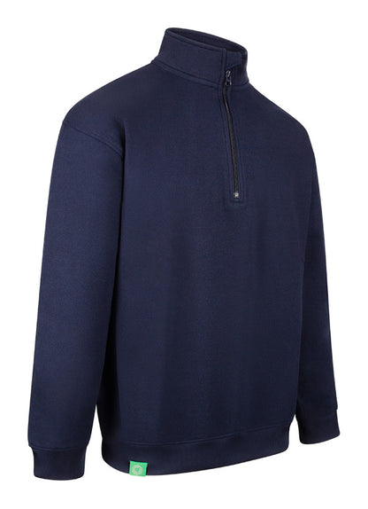 Envirowear Beeswift Envirowear Recyclable Quarter Zip Sweatshirt Ewcqz - Navy Blue - Customisable Sweatshirts