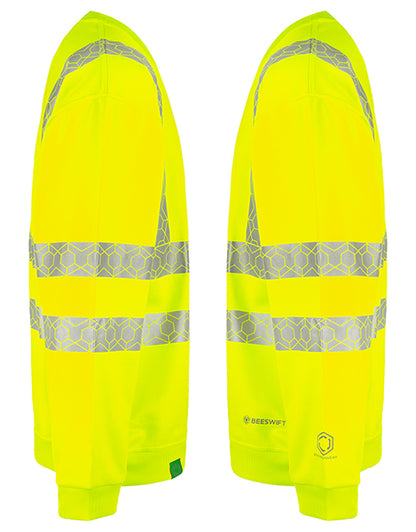Envirowear Beeswift Envirowear Hi Vis Recyclable Sweatshirt Ewcss - - Customisable Sweatshirts