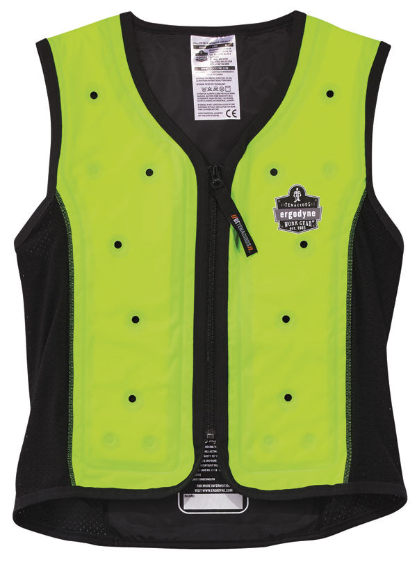 Premium Dry Evaporate Cooling Vest - EY6685 - Lime Green - Customisable Bodywarmers