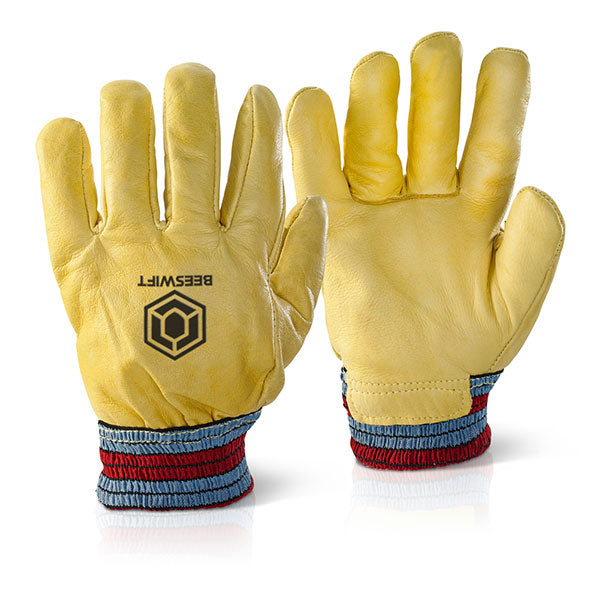 BEESWIFT FREEZER GLOVES ONE PIECE BACK - - Customisable Leather
