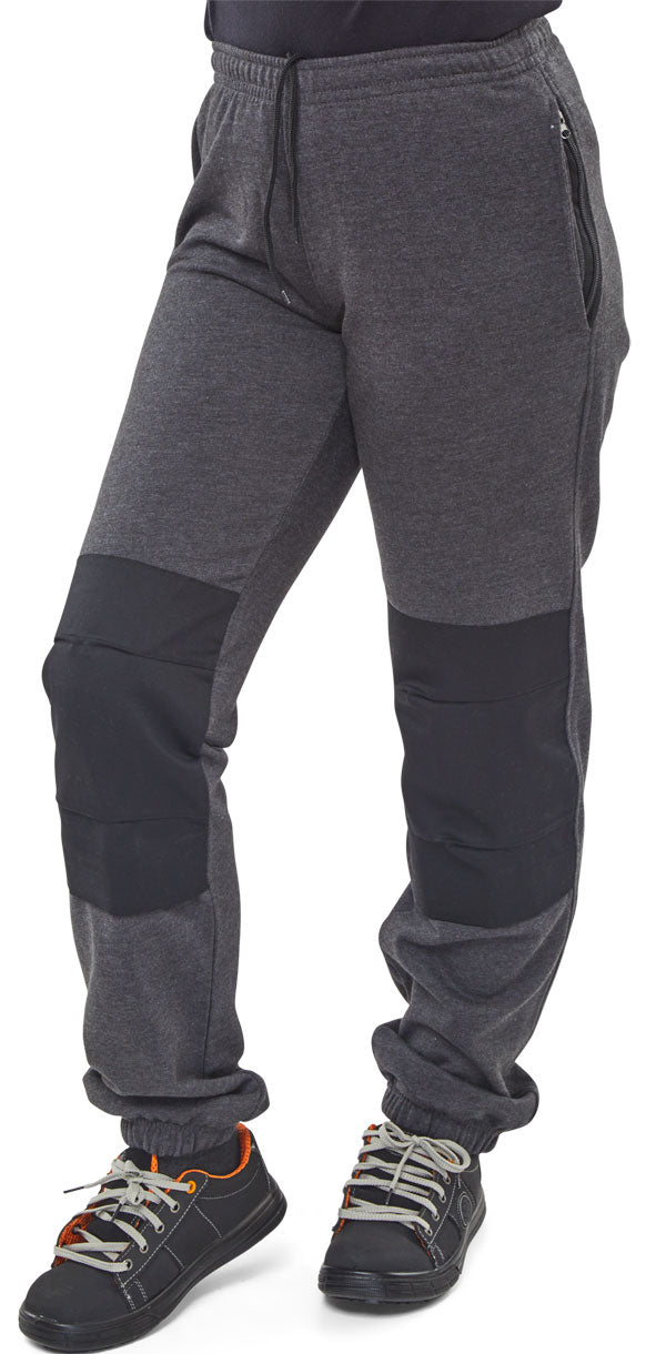 Beeswift Fleece Jogging Trousers Fljbcgy - Grey - Customisable Trousers