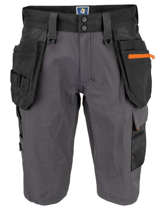ProJob Workwear ProJob Stretch Holster Shorts - PJ645562 - Grey - Customisable Mens Shorts