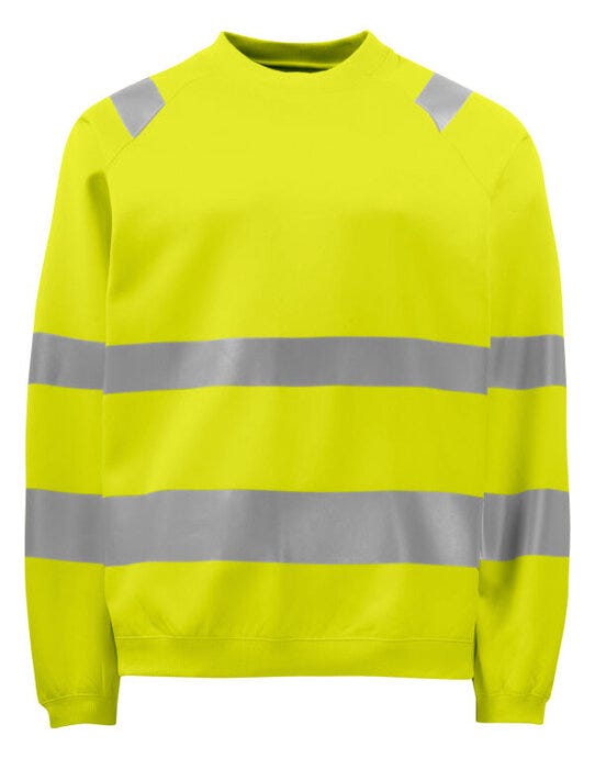 ProJob Workwear ProJob Prio 6106 Class 3 Sweatshirt - PJ646106 - Yellow - Customisable Mens Sweatshirts &amp; Hoodies