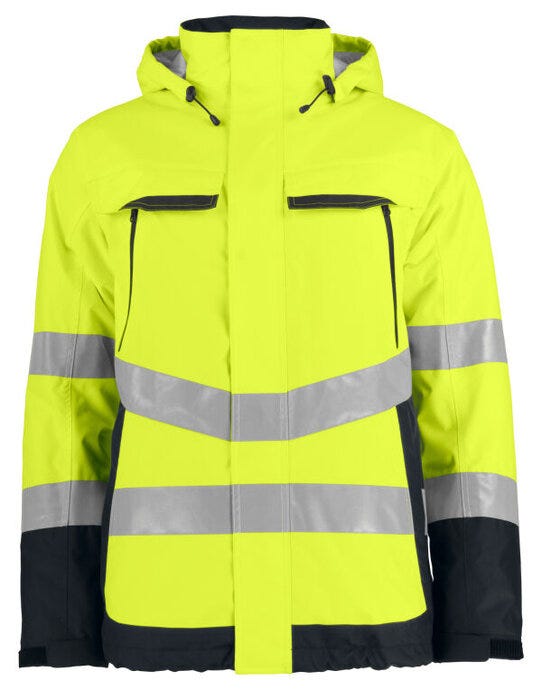 ProJob Workwear ProJob Prio 6441 Padded Class 3 Jacket - PJ646441 - Yellow Black - Customisable MENS OUTER JACKETS