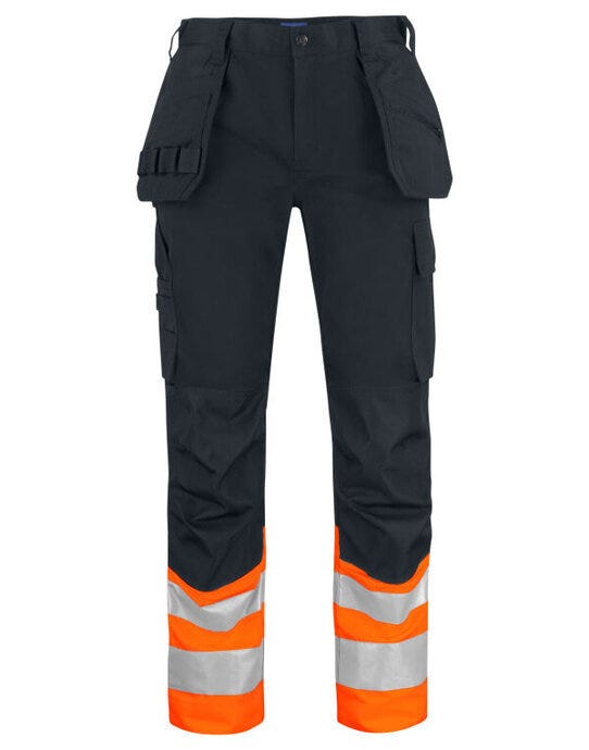 ProJob Workwear ProJob Prio 6534 Waistpants Class 1 - PJ646534 - Orange Black - Customisable MENS TROUSERS AND JOGPANTS