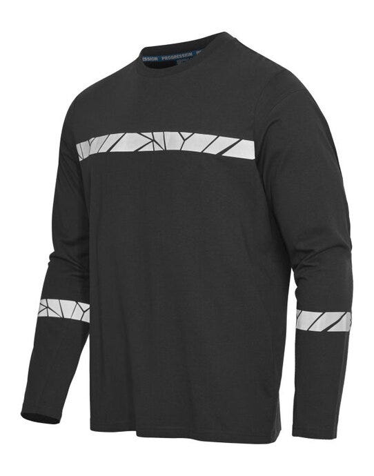 ProJob Workwear ProJob Progression 7002 LS T-Shirt - PJ647002 - Black Black - Customisable MENS LONG SLEEVE T-SHIRTS