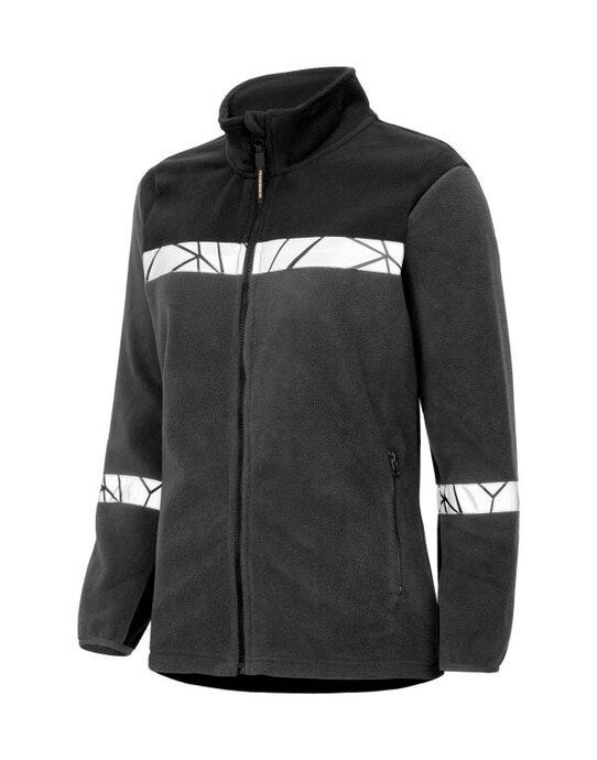 ProJob Workwear ProJob Progression 7301 Ladies FZ Fleece - PJ647301 - Grey Black - Customisable Ladies Fleeces