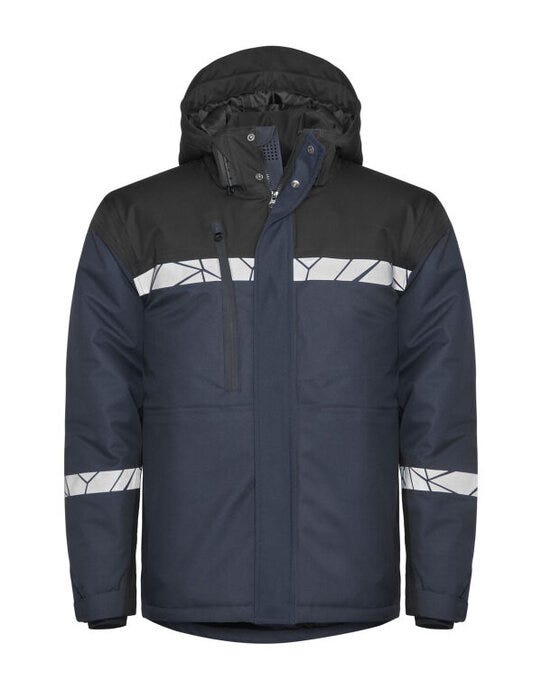 ProJob Workwear ProJob Progression 7413 Padded Softshell - PJ647413 - Navy Black - Customisable MENS OUTER JACKETS