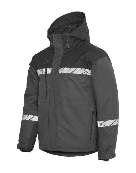 ProJob Workwear ProJob Progression 7413 Padded Softshell - PJ647413 - Grey Black - Customisable MENS OUTER JACKETS