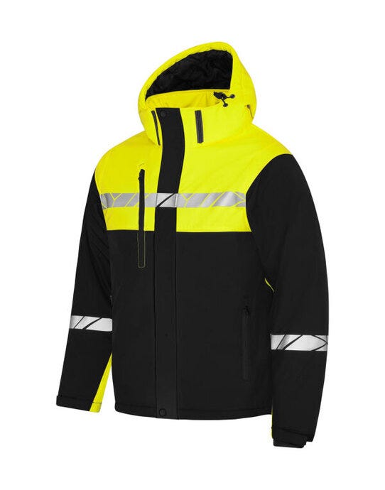 ProJob Workwear ProJob Progression 7415 Padded Jkt - PJ647415 - Black Yellow - Customisable MENS OUTER JACKETS