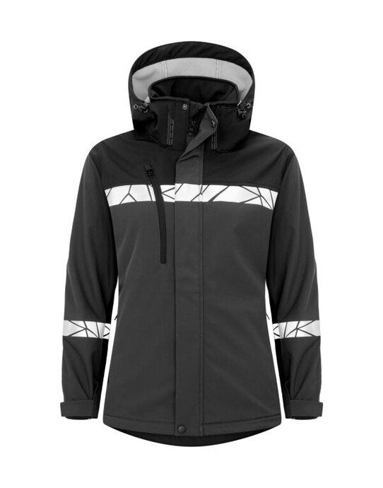 ProJob Workwear ProJob Progression 7417 Ladies Softshell - PJ647417 - Grey Black - Customisable Ladies Jackets