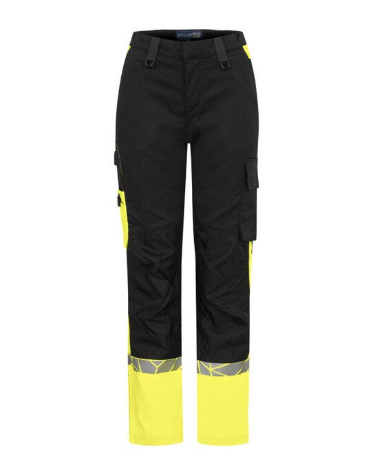 ProJob Workwear ProJob Progression 7512 Ladies Workpant - PJ647512 - Black Yellow - Customisable Ladies Trousers And Jog Pants