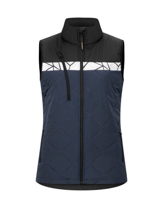 ProJob Workwear ProJob Progression 7701 Ladies Vest - PJ647701 - Navy Black - Customisable Ladies Jackets