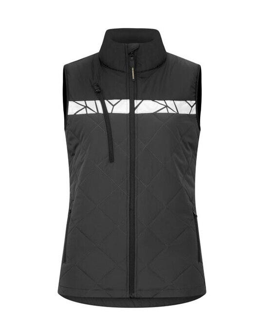 ProJob Workwear ProJob Progression 7701 Ladies Vest - PJ647701 - Grey Black - Customisable Ladies Jackets