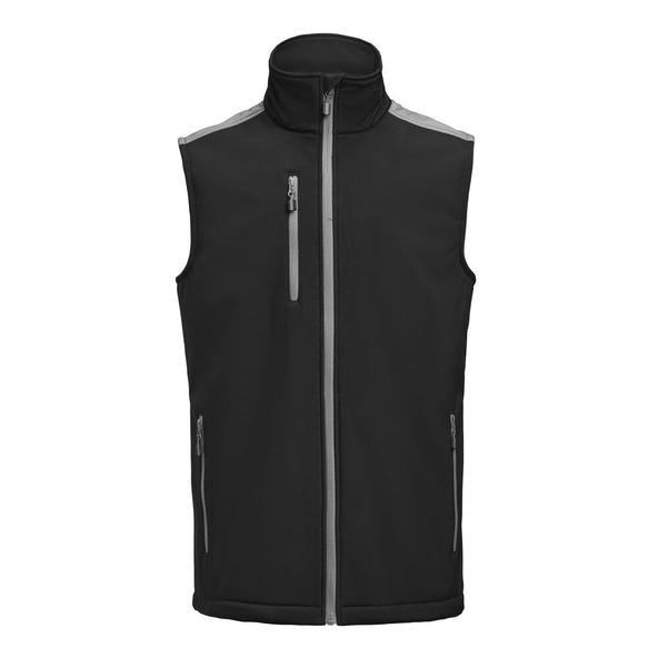 Printer Prime Softshell Vest - PP2261083 - Black Anthracite - Customisable MENS OUTER JACKETS
