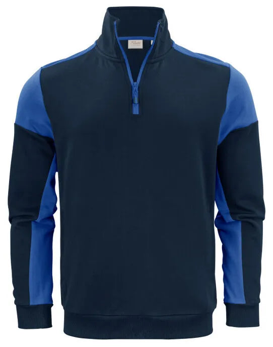 Printer Prime Half Zip Sweater PP2262069 - Navy Cobalt - Customisable Sweatshirts