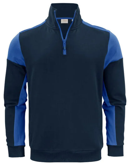 Printer Prime Half Zip Sweater PP2262069 - Navy Cobalt - Customisable Sweatshirts