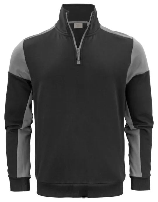 Printer Prime Half Zip Sweater PP2262069 - Black Anthracite - Customisable Sweatshirts