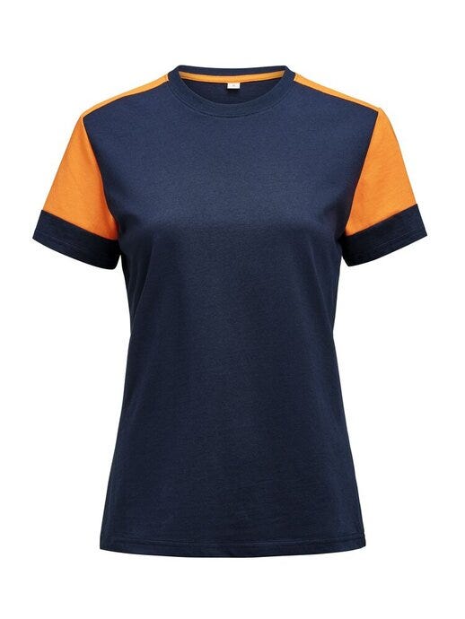 Ladies T Shirt - PP2264031 - Navy Neon Orange - Customisable T-Shirt