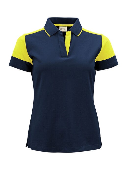 Ladies Polo - PP2265025 - Navy Neon Yellow - Customisable Polo Shirts