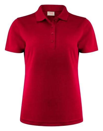 Printer Red Ladies Smash Polo Shirt PR2265029 - - Customisable Polos