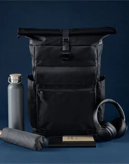 Quadra Axis Roll Top Backpack qd275 - - Customisable Bags
