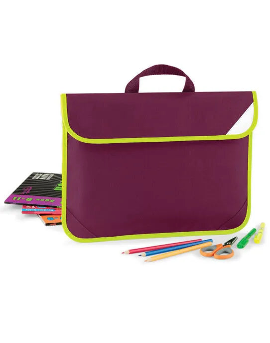Quadra Enhanced Viz Book Bag qd452 - - Customisable Bags