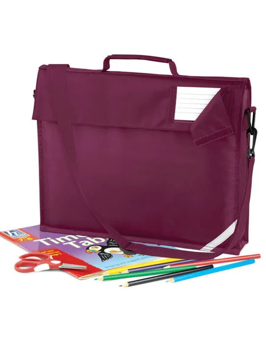 Quadra Junior Book Bag With Strap qd457 - - Customisable Bags