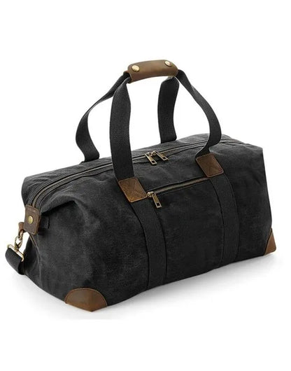 Quadra Heritage Washed Canvas Holdall qd650 - - Customisable Bags