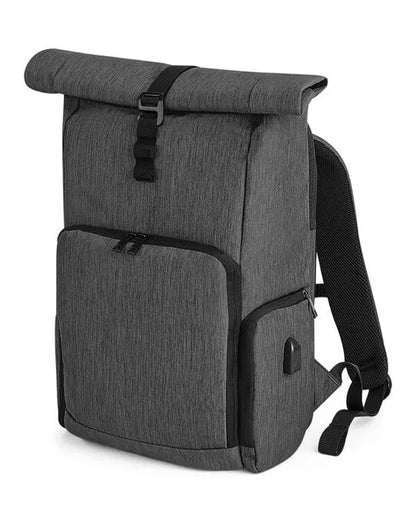 Quadra Q Tech Charge Roll Up Backpack qd995 - - Customisable Bags