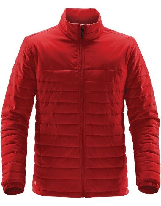 Nautilus Quilted Jacket - QX-1 - Bright Red - Customisable Jacket