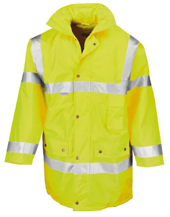 Result Safe Guard Motorway Coat r018x - - Customisable Safetywear