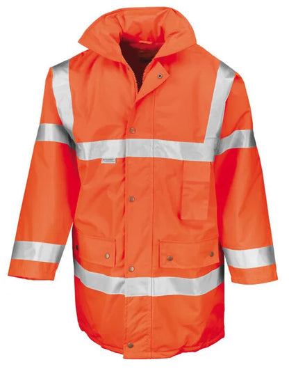 Result Safe Guard Motorway Coat r018x - - Customisable Safetywear