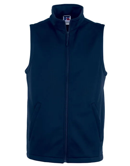 Russell Collection Russell Mens Smart Softshell Gilet r041m - - Customisable Bodywarmers