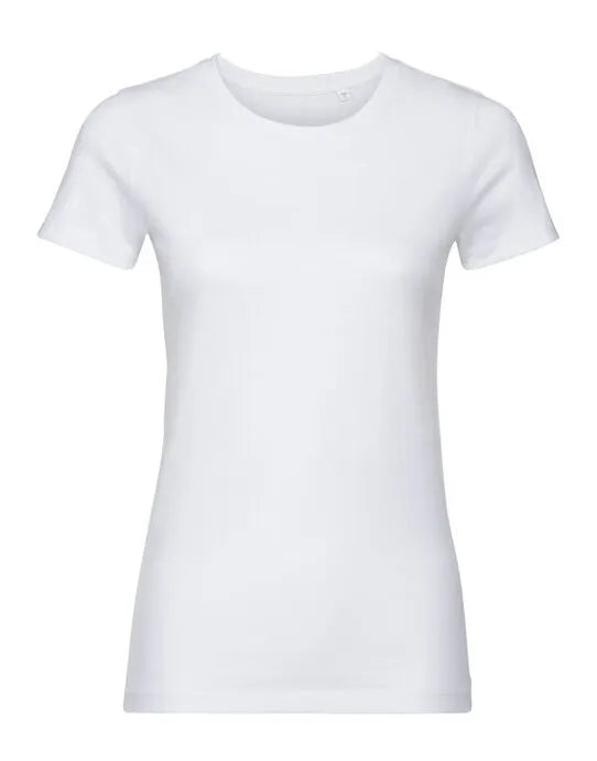 Russell Short Sleeve Collection Russell Short Sleeve Ladies Pure Organic T R108F - - Customisable T-Shirt