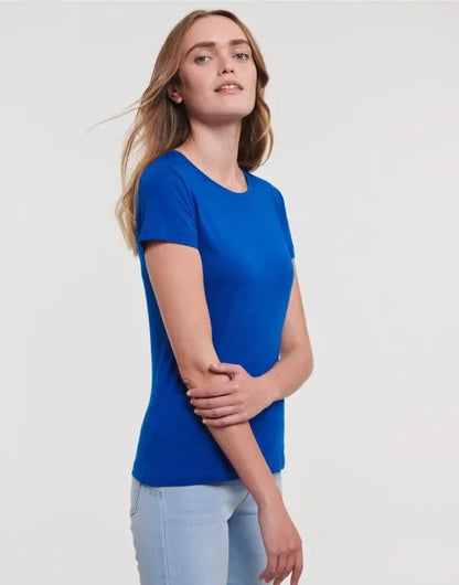 Russell Short Sleeve Collection Russell Short Sleeve Ladies Pure Organic T R108F - - Customisable T-Shirt