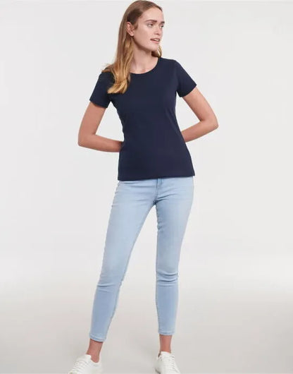 Russell Short Sleeve Collection Russell Short Sleeve Ladies Pure Organic T R108F - - Customisable T-Shirt