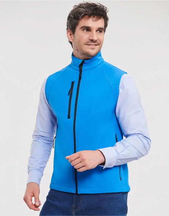 Russell Collection Russell Mens Softshell Gilet r141m - - Customisable Bodywarmers