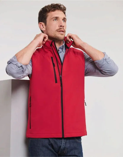 Russell Collection Russell Mens Softshell Gilet r141m - - Customisable Bodywarmers