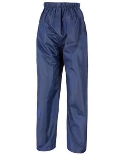 Result Core Junior Rain Trousers R226J - - Customisable Trousers