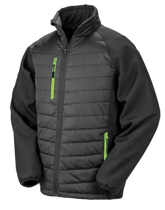 Result Black Compass Softshell Jacket R237X - - Customisable Softshell Jacket