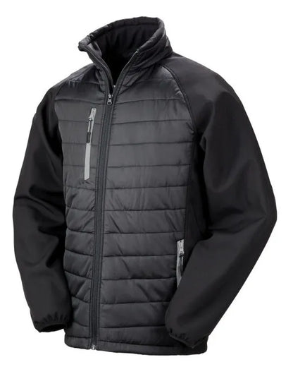 Result Black Compass Softshell Jacket R237X - - Customisable Softshell Jacket