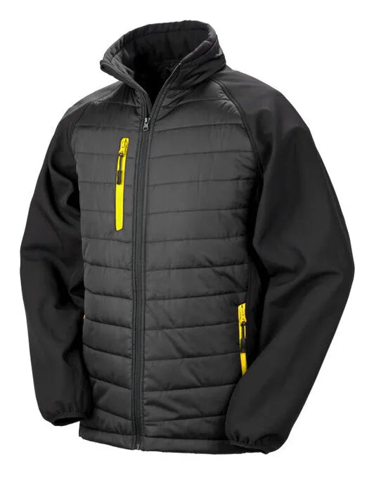 Result Black Compass Softshell Jacket R237X - - Customisable Softshell Jacket