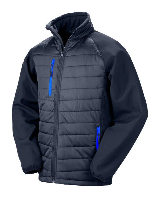 Result Black Compass Softshell Jacket R237X - - Customisable Softshell Jacket