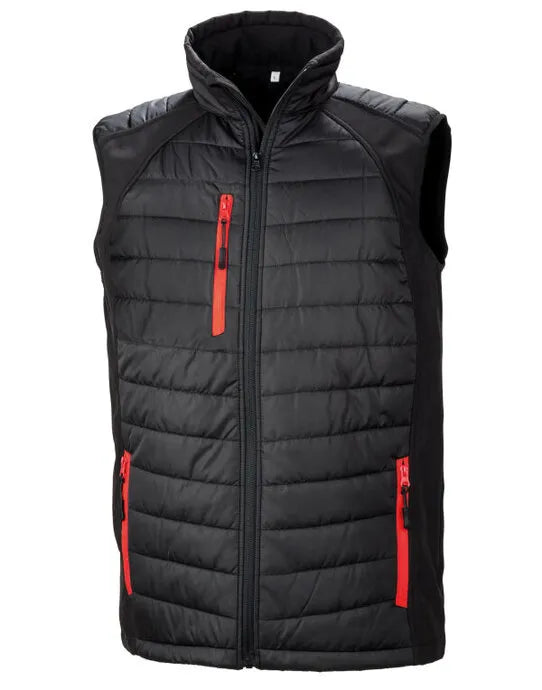 Result Black Compass Softshell Gilet R238X - - Customisable Bodywarmers