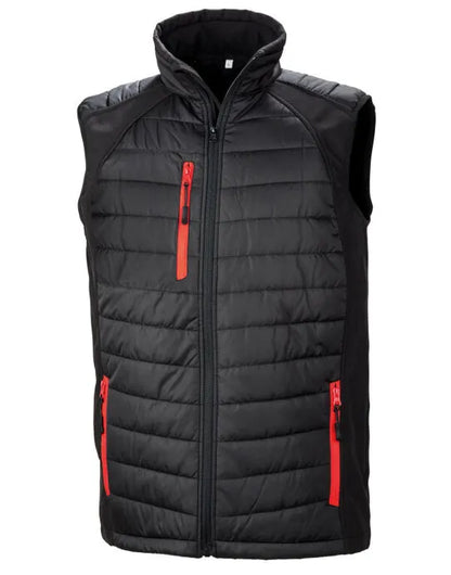 Result Black Compass Softshell Gilet R238X - - Customisable Bodywarmers