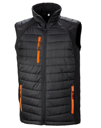 Result Black Compass Softshell Gilet R238X - - Customisable Bodywarmers