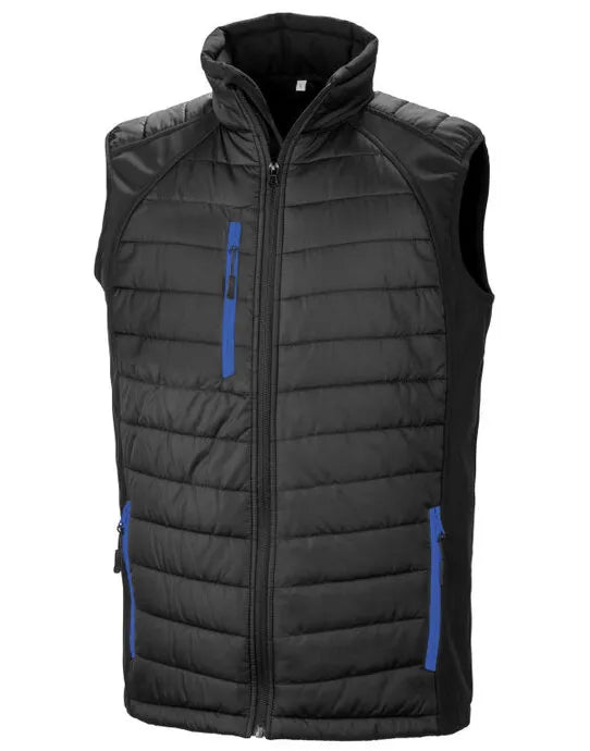 Result Black Compass Softshell Gilet R238X - - Customisable Bodywarmers